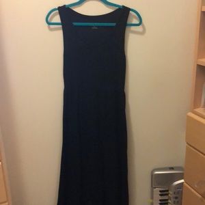 Black high-low maxi dress